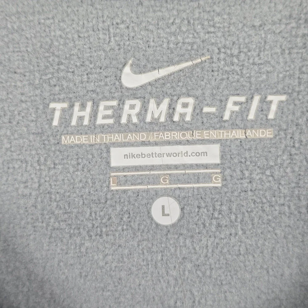 Nike Therma-FIT Jacket Womens Large Full Zip Hoodie Gray Heather